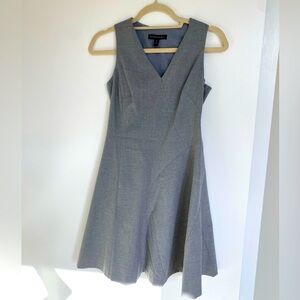 Banana Republic Sleeveless Grey A-Line V-Neck Dresss